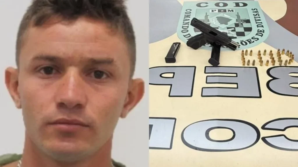 Chefe do PCC preso com pistola 9mm e 31 munições em Juazeiro